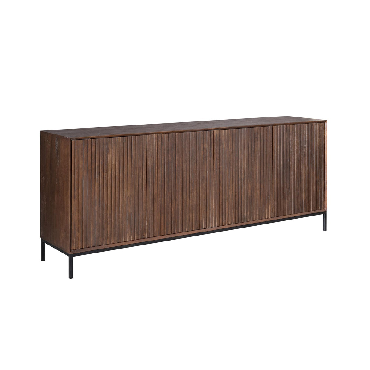 Sideboard – Mango Wood, Modern Design, Metal Accents – Madison | Starfurn