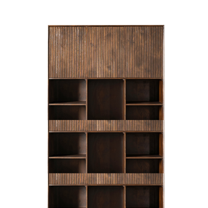 Schrank – Mangoholz, Schwarzmetall, Braunoptik - Madison | Starfurn