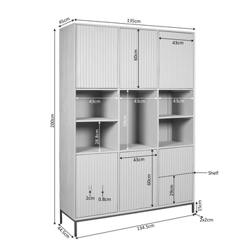 Schrank – Mangoholz, Schwarzmetall, Braunoptik - Madison | Starfurn