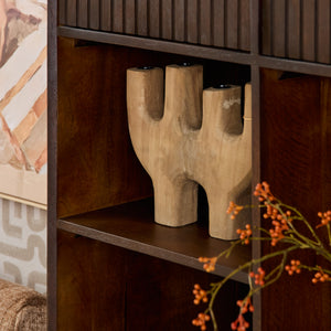 Schrank – Mangoholz, Schwarzmetall, Braunoptik - Madison | Starfurn
