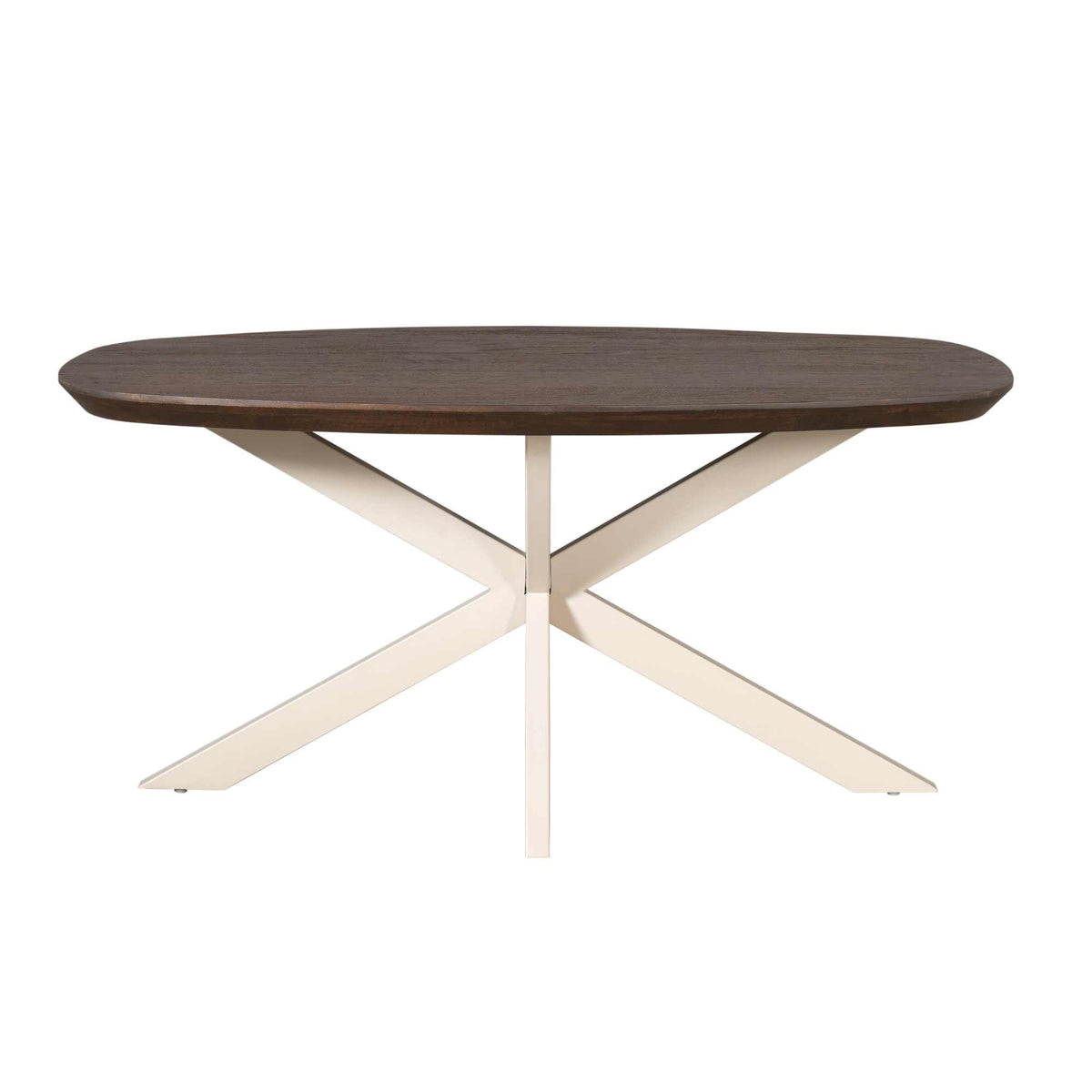 Dining Table - Danish Oval, Mango Wood, Sand Frame - Madison | Starfurn