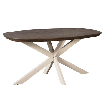 Esszimmertisch – Deens Oval, Mangoholz, Sandgestell – Madison | Starfurn
