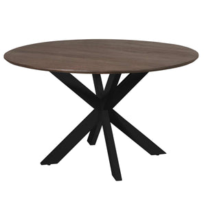 Dining Table – Round Design, Brown Tone, Mango Wood – Madison | Starfurn
