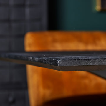 Esszimmertisch - Mangoholz Schwarz, Matrixgestell, Rechteck Form, 200 cm – New York | Starfurn