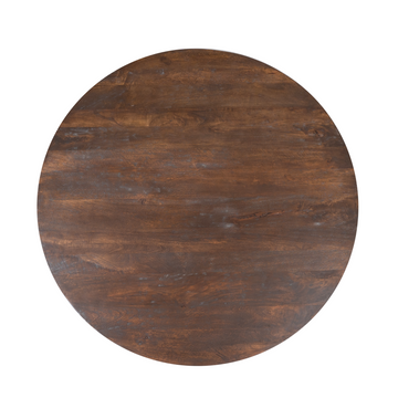 Dining Table - Mango Wood, Brown Surface, Unique Legs - Lima | Starfurn