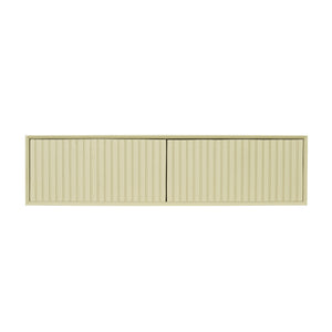 TV Cabinet – Sand-colored Surface, Mango Wood Material, Floating Design – Madison | Starfurn