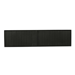 Floating TV Unit – Mango Wood, Vertical Slats, Handleless Push-to-Open – Madison | Starfurn