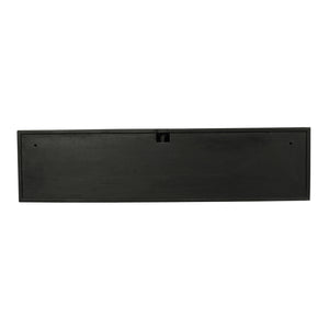 Floating TV Unit – Mango Wood, Vertical Slats, Handleless Push-to-Open – Madison | Starfurn