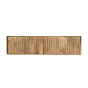 TV Möbel – Mangoholz, Wandmontage, Lattenstruktur – Madison | Starfurn