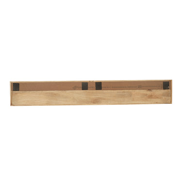 Floating TV Unit – Mango Wood, Vertical Slats, Push-to-Open – Madison | Starfurn