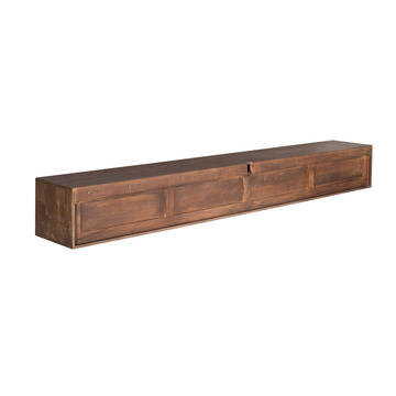 Schwebendes TV-Möbel – Mangoholz, Braune Farbe, Lattenfront – Madison | Starfurn