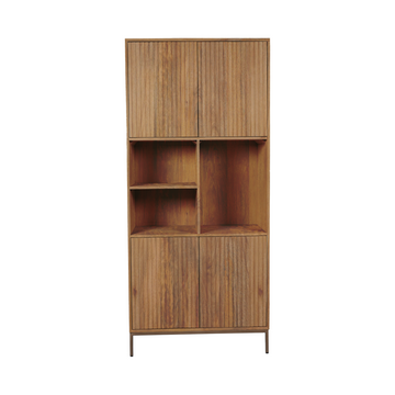 TV-Möbel – Mangoholz, Lattenfront, Naturfarbe – Madison | Starfurn