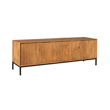 TV-Möbel – Mangoholz, Lattenfront, Naturfarbe – Madison | Starfurn