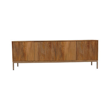 TV-Möbel – Mangoholz, Lattenfront, Naturfarbe – Madison | Starfurn