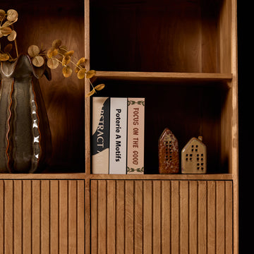 schrank – Mangoholz, Lattenmuster, Metallgestell XL – Madison | Starfurn
