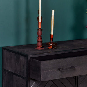 Cabinet New York | Mango wood and steel | 100 cm