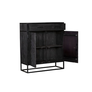 Cabinet New York | Mango wood and steel | 100 cm