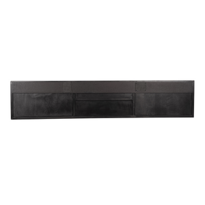 TV-Möbel - Mangoholz Schwarz, Fischgrätmuster, Offenes Fach, 160 cm – New York | Starfurn