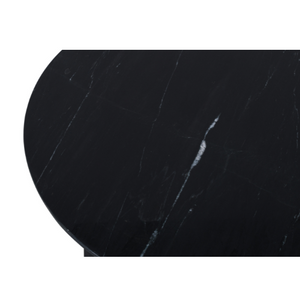 Coffee Table – Black Marble Top, Square Metal Frame, Modern Design – Collin | Starfurn