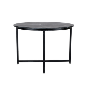 Coffee Table – Black Marble Top, Square Metal Frame, Modern Design – Collin | Starfurn