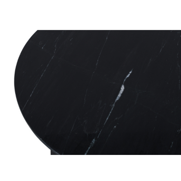 Coffee Table – Black Marble Top, Square Metal Frame, Modern Design – Collin | Starfurn