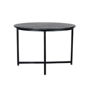 Coffee Table – Black Marble Top, Square Metal Frame, Modern Design – Collin | Starfurn