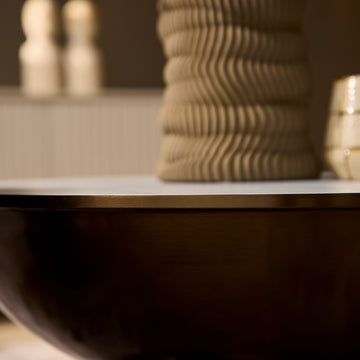 Couchtisch – Marmorplatte, Goldene Metallbasis, Zwei Tische - Ava | Starfurn