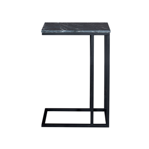 Beistelltisch – Schwarze Marmorplatte, Metallrahmen, Lackierte Oberfläche – Slider | Starfurn