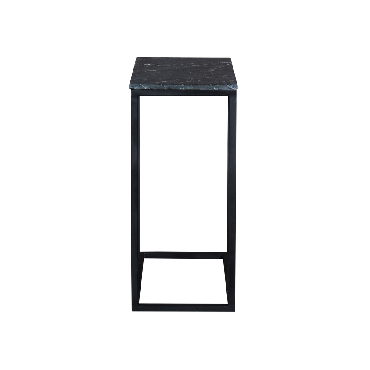 Beistelltisch – Schwarze Marmorplatte, Metallrahmen, Lackierte Oberfläche – Slider | Starfurn