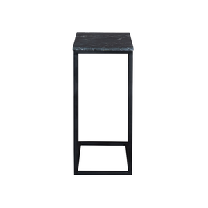 Beistelltisch – Schwarze Marmorplatte, Metallrahmen, Lackierte Oberfläche – Slider | Starfurn