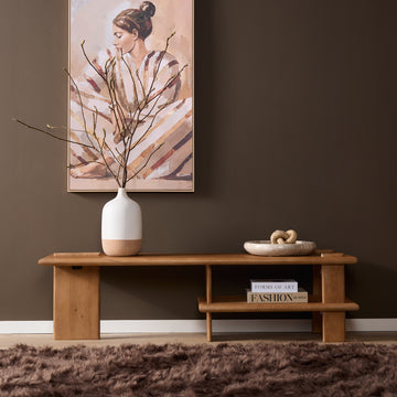 TV-Möbel – Modernes Design, Naturfarbe, Mangoholz – Lina | Starfurn