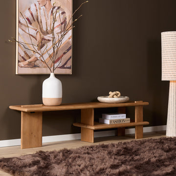 TV-Möbel – Modernes Design, Naturfarbe, Mangoholz – Lina | Starfurn