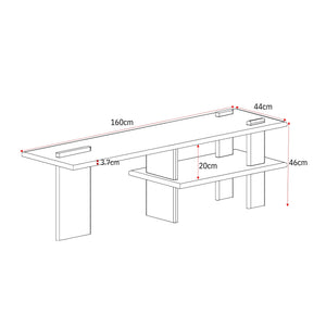 TV Unit – Modern Design, Natural Colour, Mango Wood – Lina | Starfurn