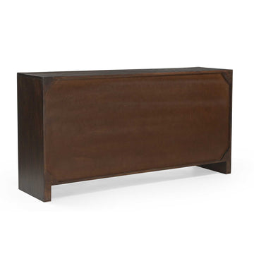 Sideboard - Mangoholz Braun, Organische Fronten, Geräumiger Stauraum, 160 cm – Zana | Starfurn