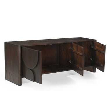 TV unit – Solid mango wood, organic doors, modern design – Zana | Starfurn