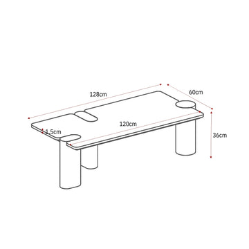 Coffee Table - Marble Tabletop, Mango Wood Frame, Modern Design - Maeve | Starfurn