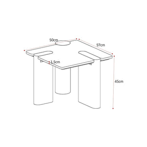 Couchtisch – Braune Marmor Oberfläche, Marmor Material, Modernes Design – Maeve | Starfurn