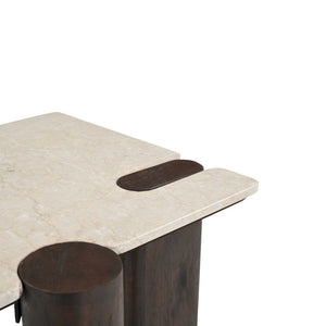 Couchtisch – Braune Marmor Oberfläche, Marmor Material, Modernes Design – Maeve | Starfurn