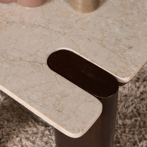 Couchtisch – Braune Marmor Oberfläche, Marmor Material, Modernes Design – Maeve | Starfurn