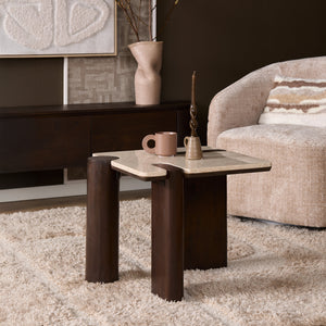 Couchtisch – Braune Marmor Oberfläche, Marmor Material, Modernes Design – Maeve | Starfurn
