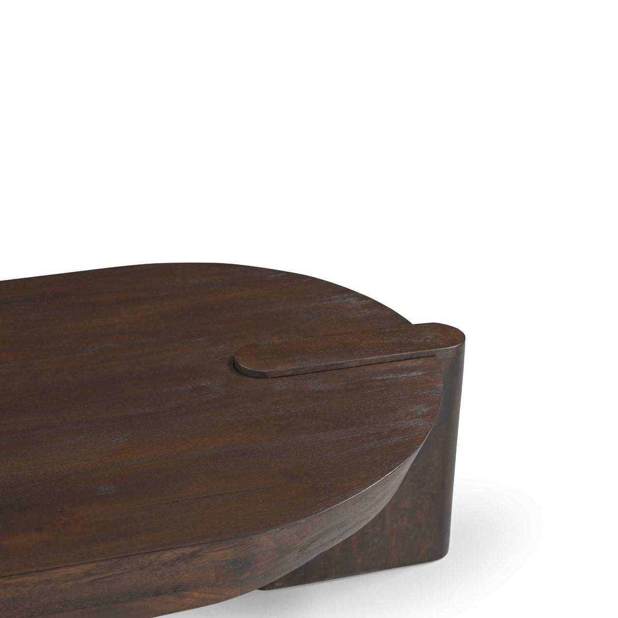 Couchtisch – Mangoholz, Braune Farbe, Breite Beine – Rava | Starfurn