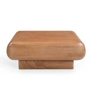 Coffee Table - Mango Wood, Natural Look, Rounded Edges - Fedde | Starfurn