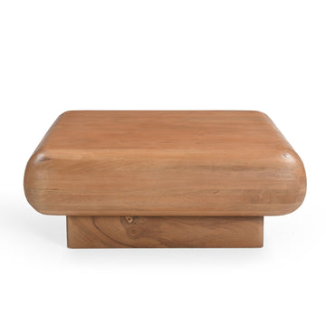 Couchtisch – Natur Mangoholz, Abgerundete Ecken, Massives Design 80 cm - Fedde | Starfurn