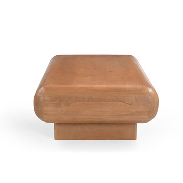 Couchtisch – Natur Mangoholz, Abgerundete Ecken, Massives Design 120 cm – Fedde | Starfurn