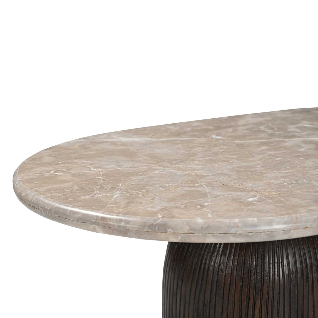 Couchtisch – Marmorplatte, Mangoholz, Rillenstruktur – Noel | Starfurn