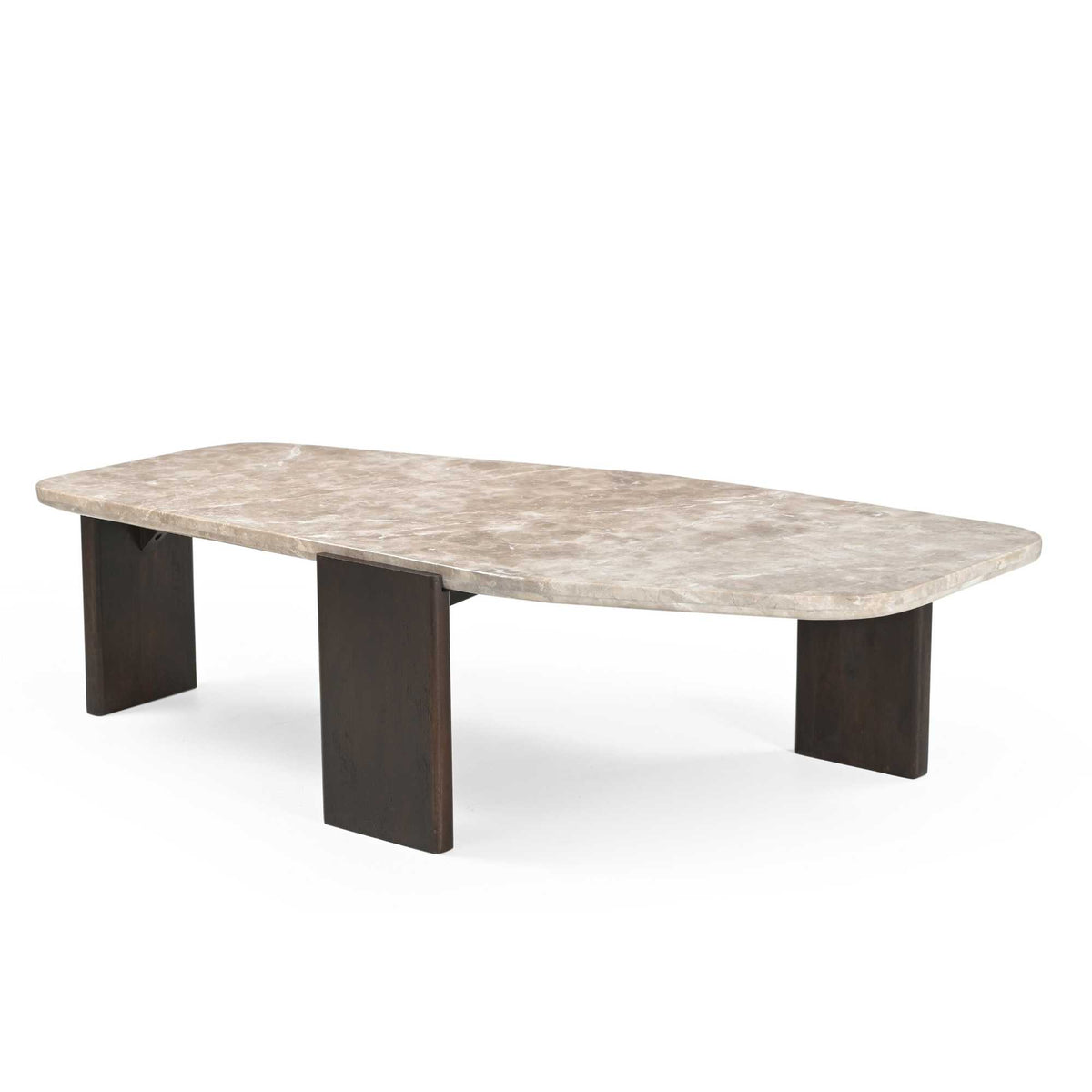 Coffee Table – Marble Tabletop, Mango Wood Frame, Modern Design – Silva | Starfurn