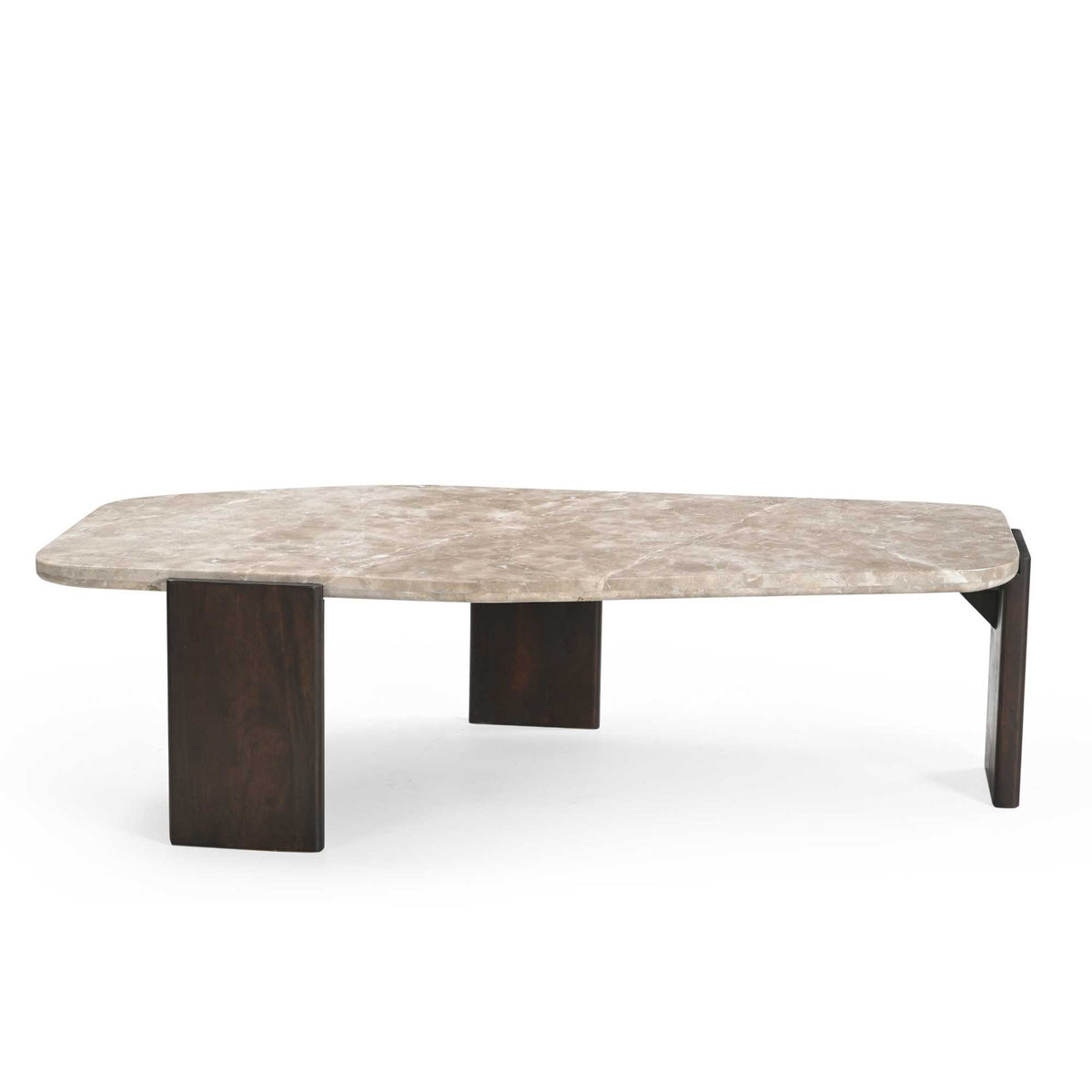 Coffee Table – Marble Tabletop, Mango Wood Frame, Modern Design – Silva | Starfurn