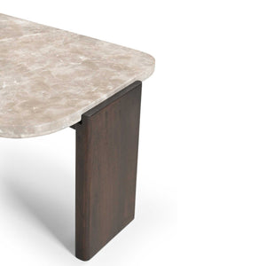Coffee Table – Marble Tabletop, Mango Wood Frame, Modern Design – Silva | Starfurn