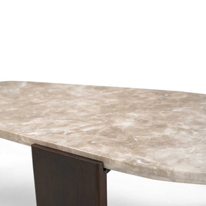 Coffee Table – Marble Tabletop, Mango Wood Frame, Modern Design – Silva | Starfurn