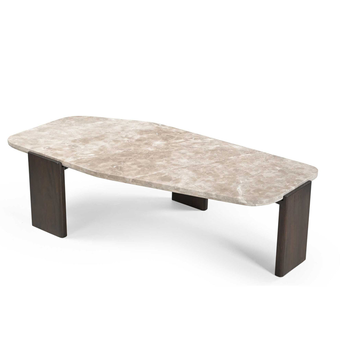 Coffee Table – Marble Tabletop, Mango Wood Frame, Modern Design – Silva | Starfurn